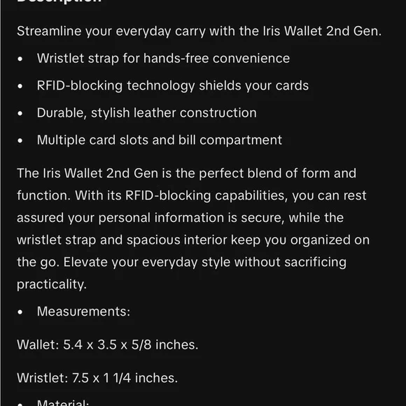 Iris & Rainbow Cherry Print Wristlet with ID Window - Picture 6 of 6